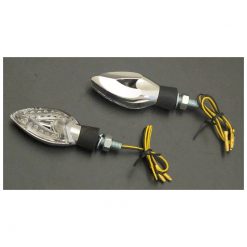 Blinker HH (Paar) SEETHROUGH LED chrom M8-30x70x20mm E-Hom