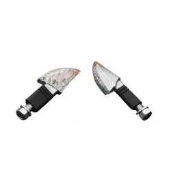 Blinker HH (Paar) SHARK long schwarz (30x60x27mm) E-Hom