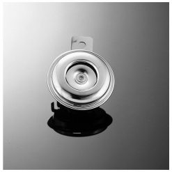 Horn / Hupe HH 12V (Ø 65 x T 35mm) chrom inkl. Halterung