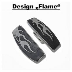 Trittbretter HH Paar FLAME (12.5 x 31cm) chrom Suzuki M800/VL800