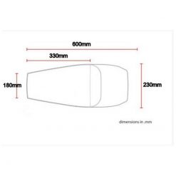 Sitzbank/Sattel HH CAFE RACER CLASSIC TYPE 5 TUCK N'ROLL unlack.