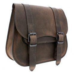 Satteltasche HH 1 Stk LEDRIE univ Echt-Leder L39 D13 H35 18L bra