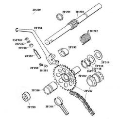 Aufnahme Kickstartarm Tomos