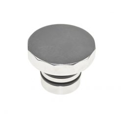 Tankdeckel AKOA DODECAGON, aus Aluminium, gefräst, in chrom zu Puch Maxi