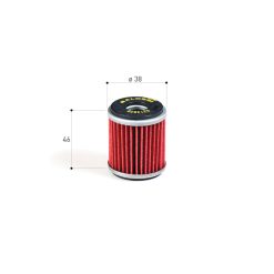 Oelfilter Malossi RED CHILLI rot (wie COF041, HF141, HF981)