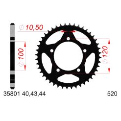 Zahnkranz Aprilia Stahl 520/43Z