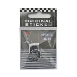 Zahl 24mm chrom 5 NETTOPREIS