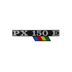 Emblem Seitendeckel PX 150 E 140x32mm Piaggio Vespa, zum Stecken