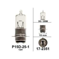 Glühlampe P15D-25-1 12V 35/35W Flösser (Scooter Kymco/China)