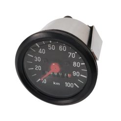 Tacho 100 km/h, Ø 60mm, Kreidler / Zündapp / universal, VDO-Anschluss, schwarz