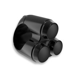 Schaltereinheit (Taster) dreifach Cafe Racer/universal für Lenker Ø22mm schwarz