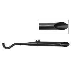 Auspuff Side Pipe 28mm Puch Maxi E50 1-teilig schwarz