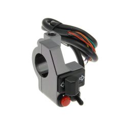 Schaltereinheit Alu Blinker / Druckknopf / Kippschalter (für Zusatzgeräte)