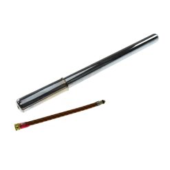 Mofa/Fahrradpumpe Classic in chrom, für Schrader- Ventile