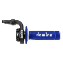 Gasgriff Domino KRE 03 für Doppelkabelzug mit Alugehäuse, schwarz/blau
