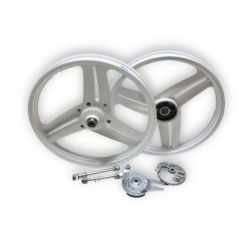 Felge vorne/hinten 1.6x17 Zoll weiss (Paar) Peugeot 103 Typ Grimeca