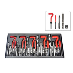 Helicoil-Set M5 + M6 + M8 + M10 + M12 komplett (131-teilig)
