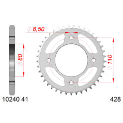 Zahnkranz AFAM 428/41Z Stahl