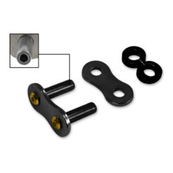 Kettenschloss 520 Nietschloss RK 520GXW, XW-Ring, CLFZ *PLS* schwarz