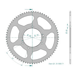 Zahnkranz Stahl ESJOT 420/71Z