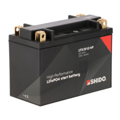 Batterie YTX20-BS, YTX20L-BS HIGH-POWER SHIDO Lithium Ion LTX20 Q HP