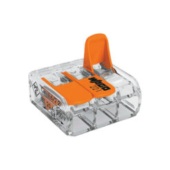 Kabelverbinder WAGO Klemme 3 Pol für Litze und Draht 0.14 - 4.0mm2 (221-413)