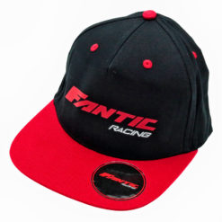 Snapback Cap FANTIC All Sizes (mit flachem Schirm) schwarz/rot