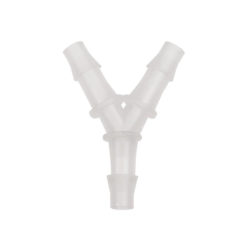 Verbindungsstück Y Form 6mm für Benzinschlauch, Oelschlauch, Lungen weiss
