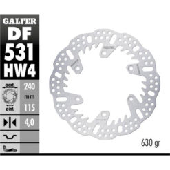 Bremsscheibe Galfer Disc Shark HW 240/115/4mm