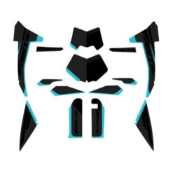 Aufkleberkit / Stickerkit Fantic XMF 125 Motard LIGHTER schwarz-blau