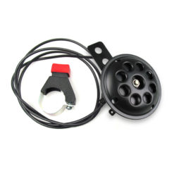 Horn / Hupe NO NAME 6V AC (Ø 70 x T 30mm) inkl. Halterung, Schalter und 1m Kabel