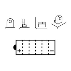 Batterie YB12A-A  MAGNETI MARELLI offen mit Säurepaket MOB12AA-SM