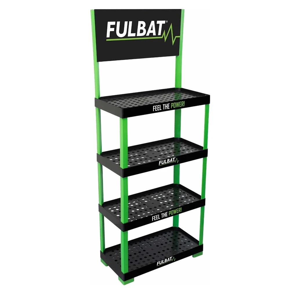 Display FULBAT 176.5x66x40cm schwarz-weiss-grün