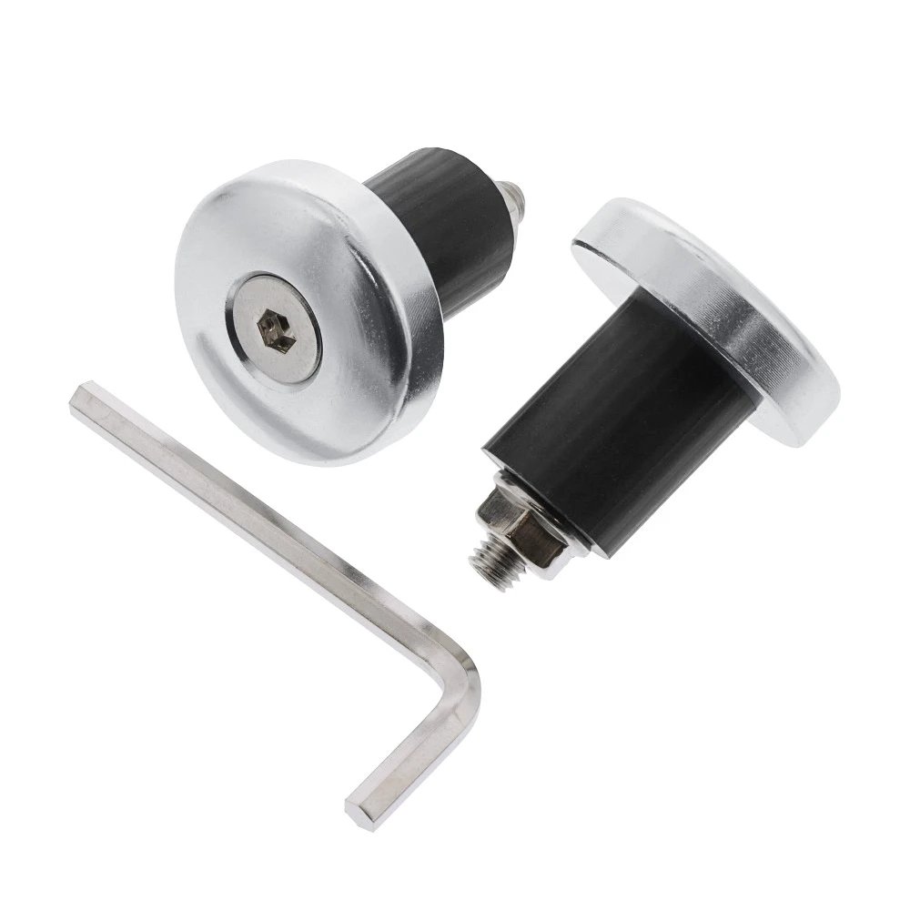 Lenkerendzapfen JMP Alu silber 17mm flach