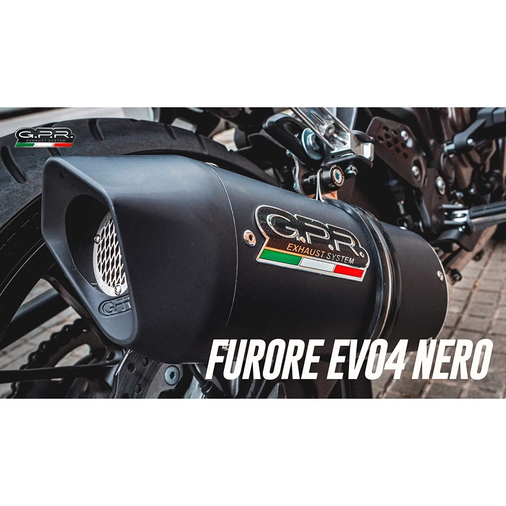 Auspuff GPR Furore Evo 4 in schwarz-matt zu Triumph (CH-Hom)