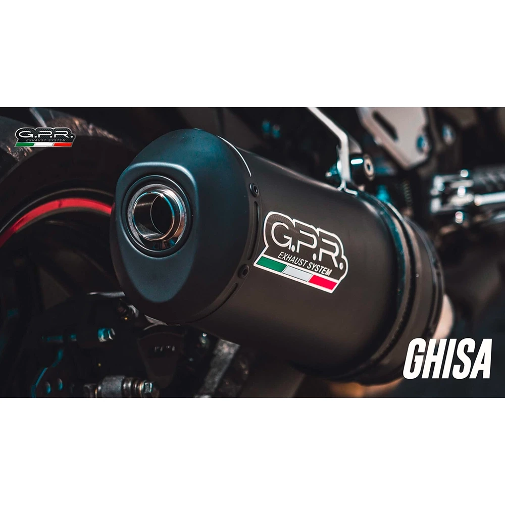 Auspuff GPR (2in1) Ghisa in schwarz-matt zu Honda (CH-Hom)