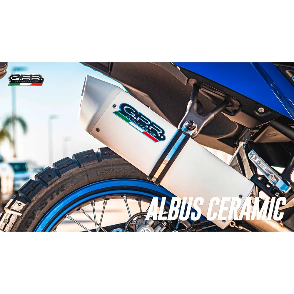 Auspuff GPR Albus Ceramic in weiss zu Kawasaki (CH-Hom)