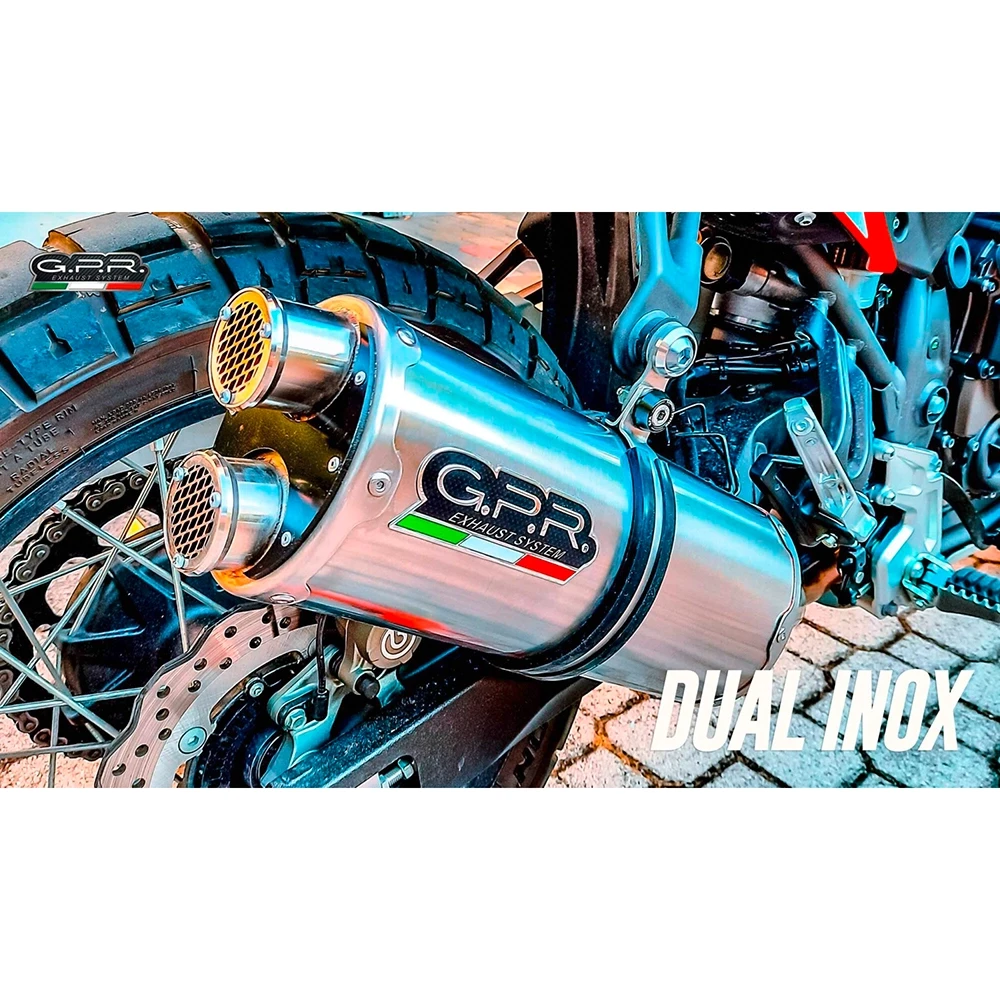 Auspuff GPR Dual in inox zu Yamaha (CH-Hom)
