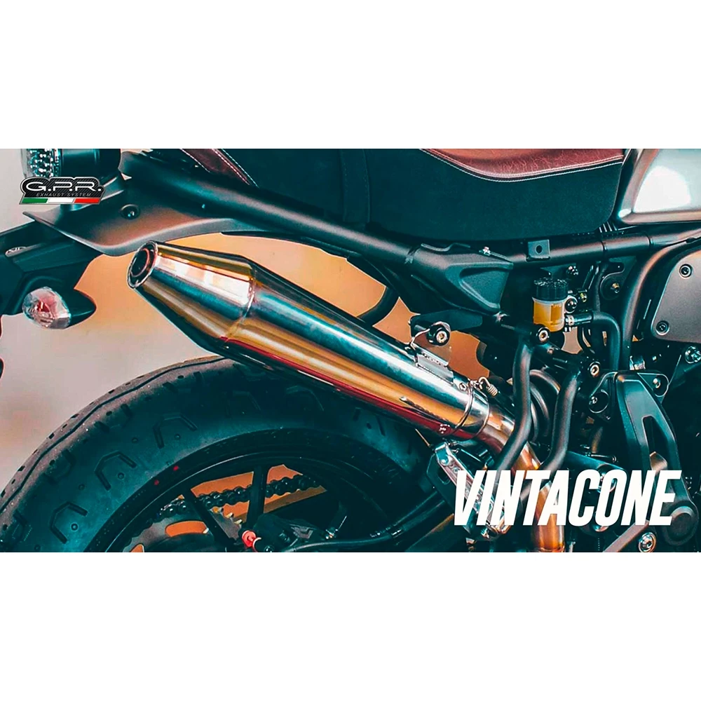 Auspuff GPR Vintacone (Cafe Racer) in inox zu Triumph (CH-Hom)