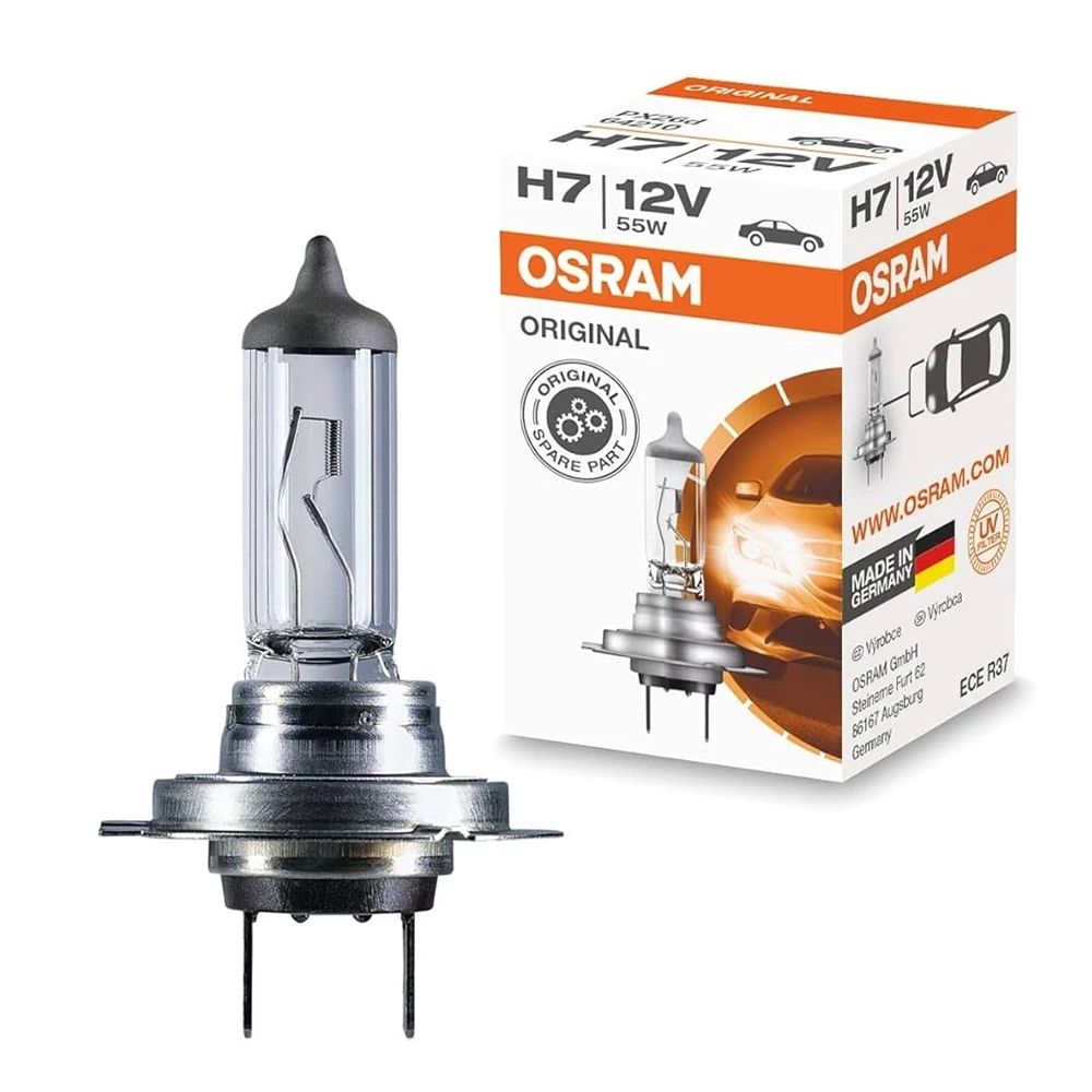 Halogen- Birne Osram Standard 12V/55W (Sockel: H7) in Weiss