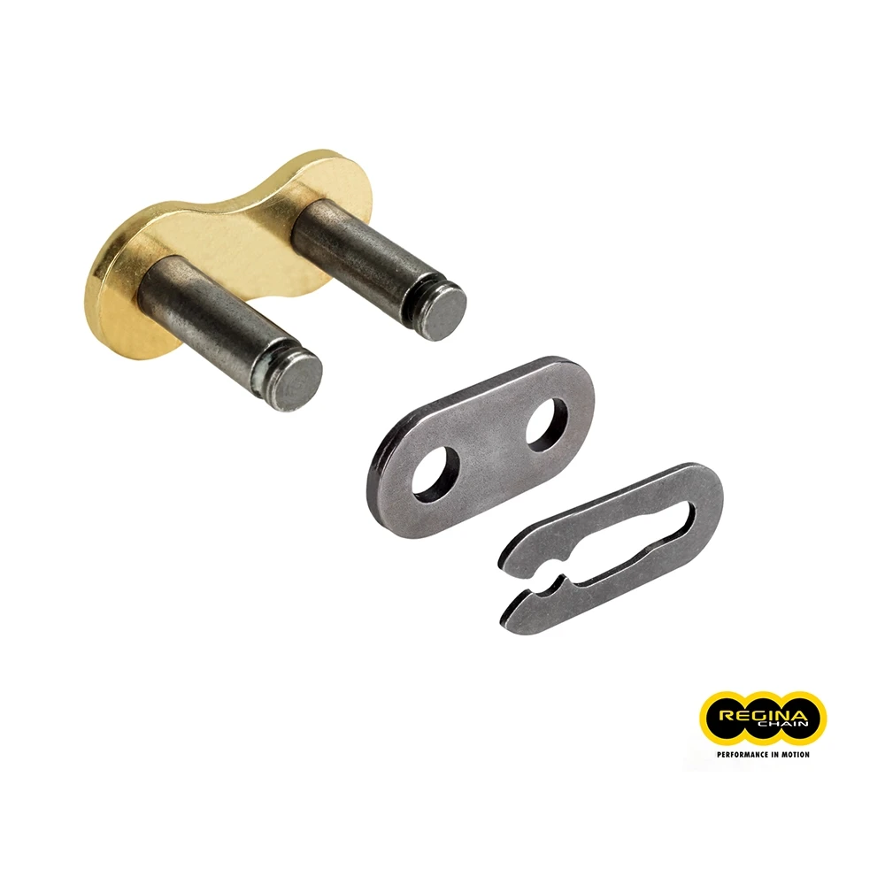 Kettenschloss mit Clip Regina 520 / 135 RX3, ohne O-Ring, Typ 26, gold-schwarz