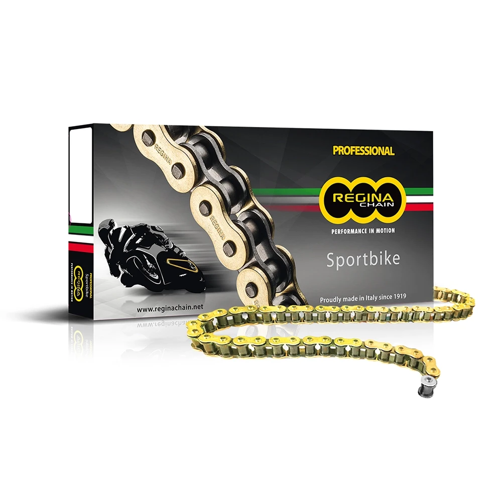 Kette 525 Regina 525 / 137 ZRP 114L, Z-Ring, hyper-verstärkt, gold-schwarz