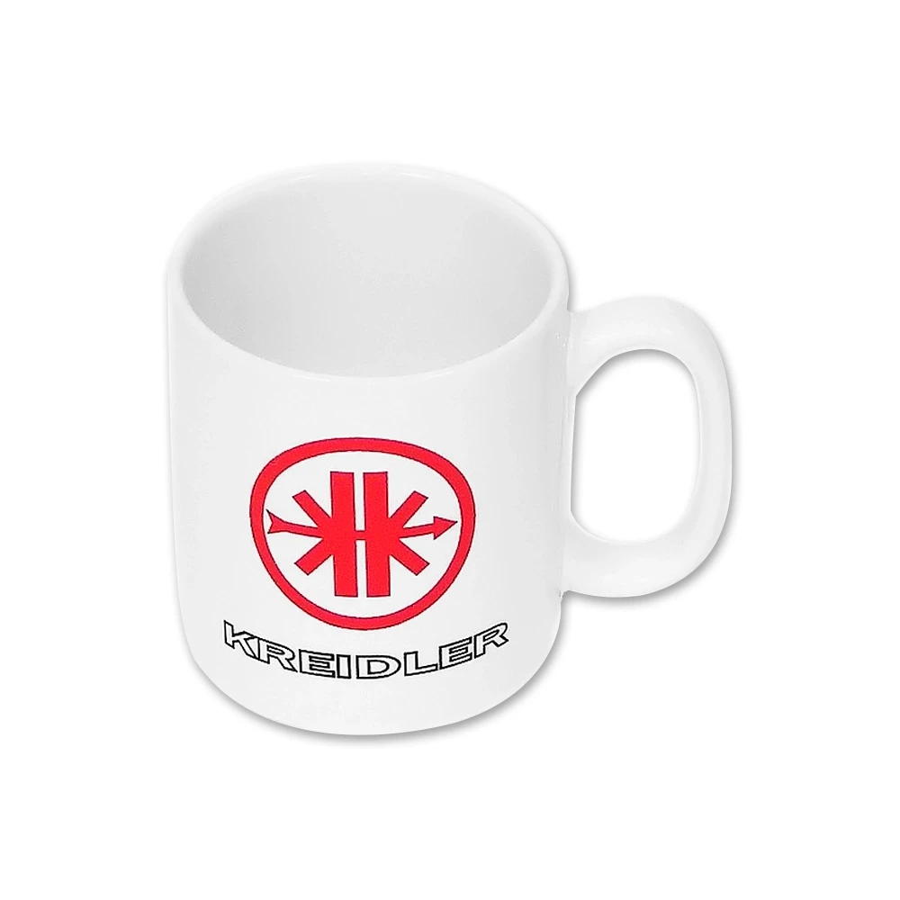 Tasse Kreidler Logo weiss/rot