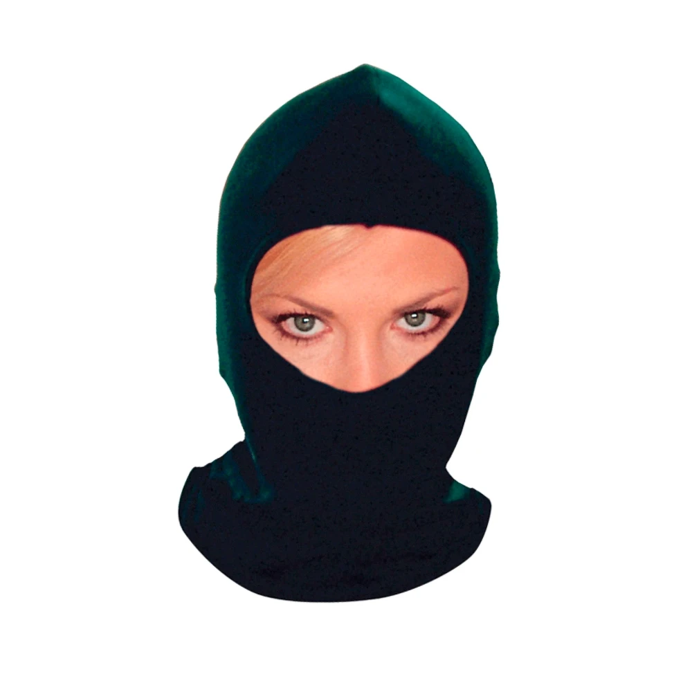 Sturmhaube BIKE IT THERMAL COTTON schwarz (ovaler Ausschnitt)
