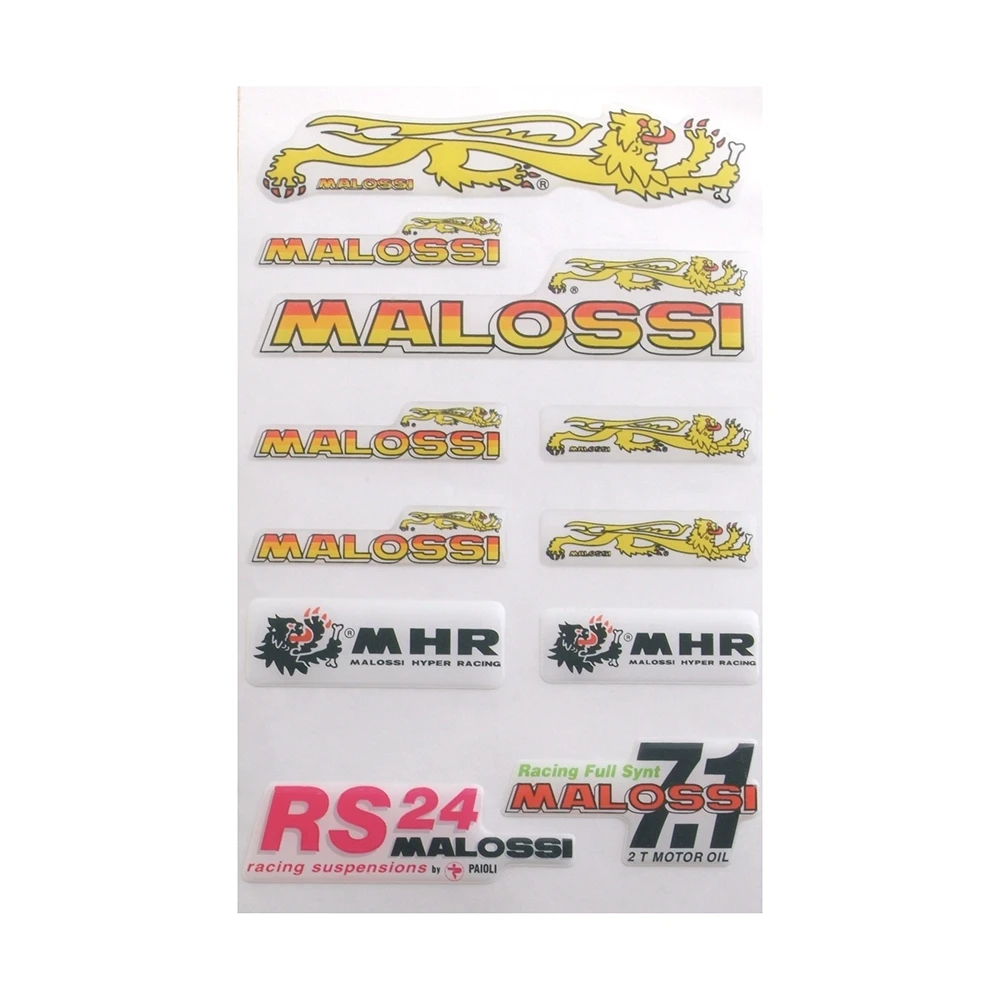 Aufkleberbogen Malossi Silikon 11 Stück