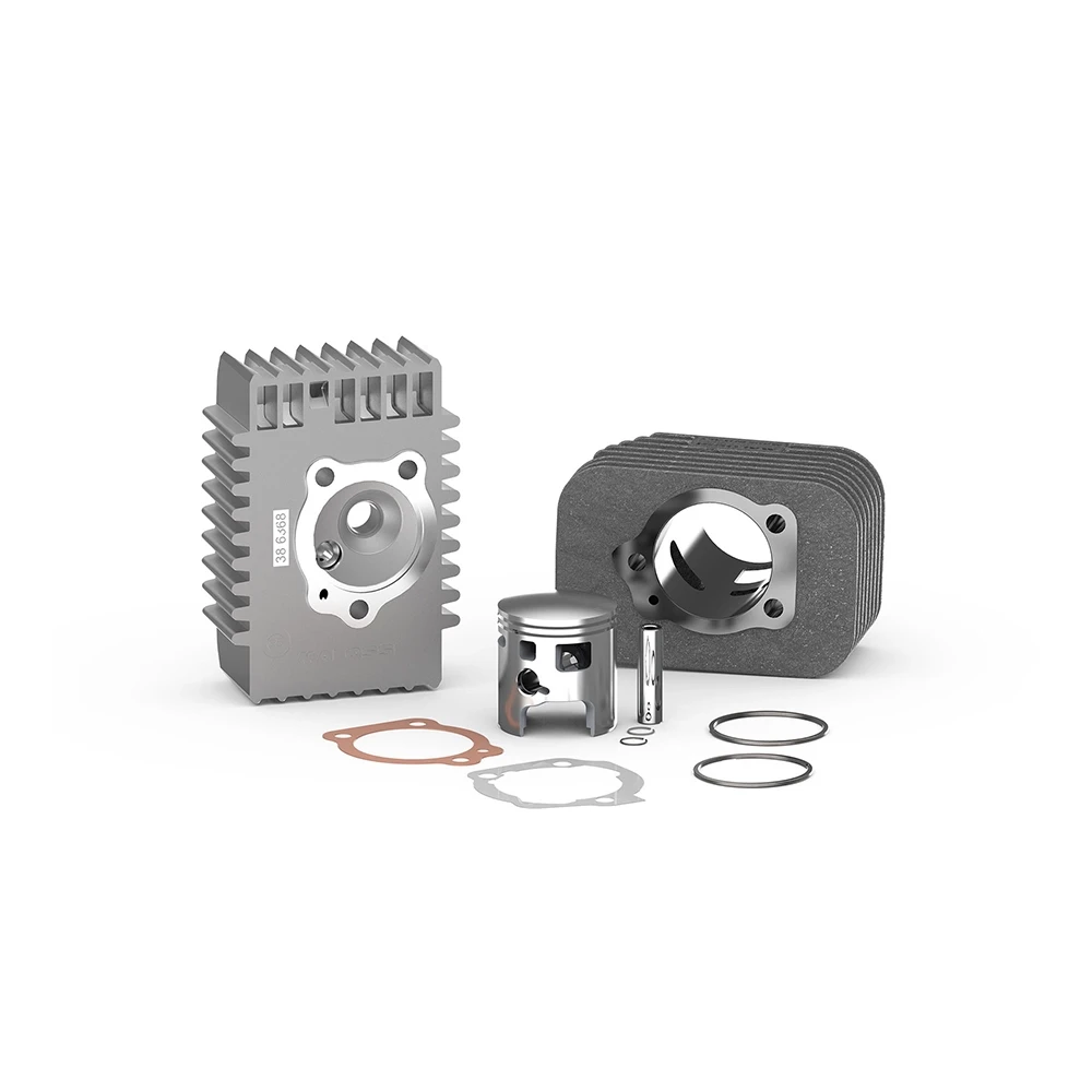 Zylinderkit Malossi 46.5mm/10mm Guss mit Zylinderkopf Piaggio SI
