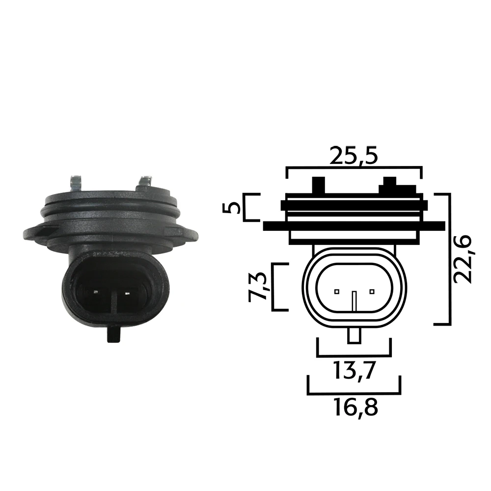 Fassung/Sockel H1 (Flösser 1445) für Glühlampe