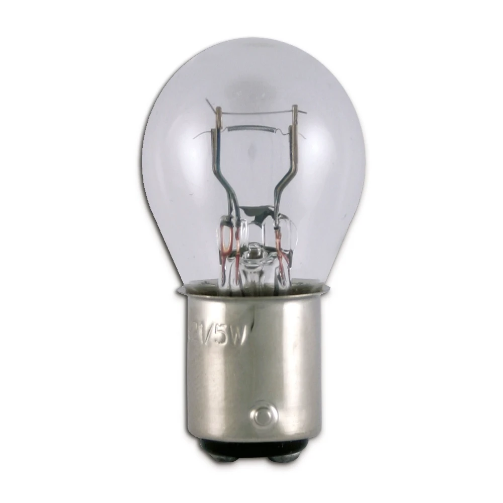 Rücklichtglühlampe weiss 6V 21/5W BAY15d