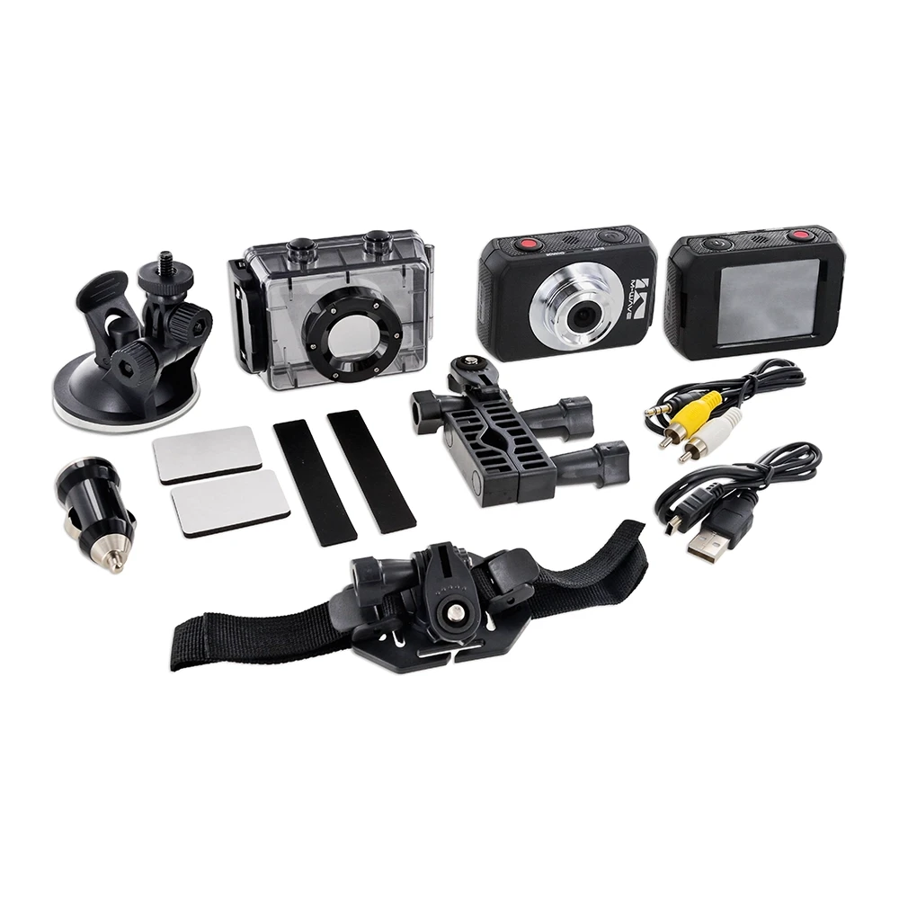 Videokamera Full-HD M-Wave inkl. Zubehör NETTOPREIS