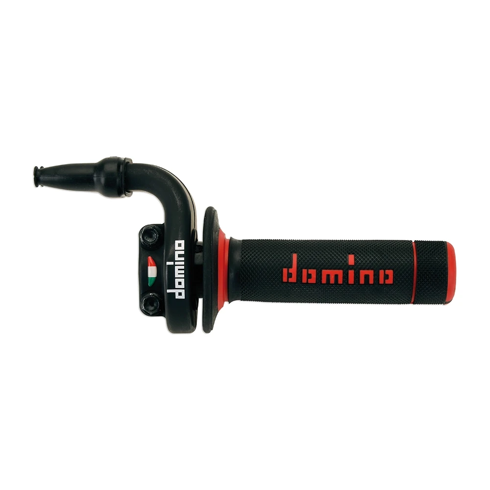 Gasgriff Domino KRE 03 für Doppelkabelzug mit Alugehäuse schwarz/rot